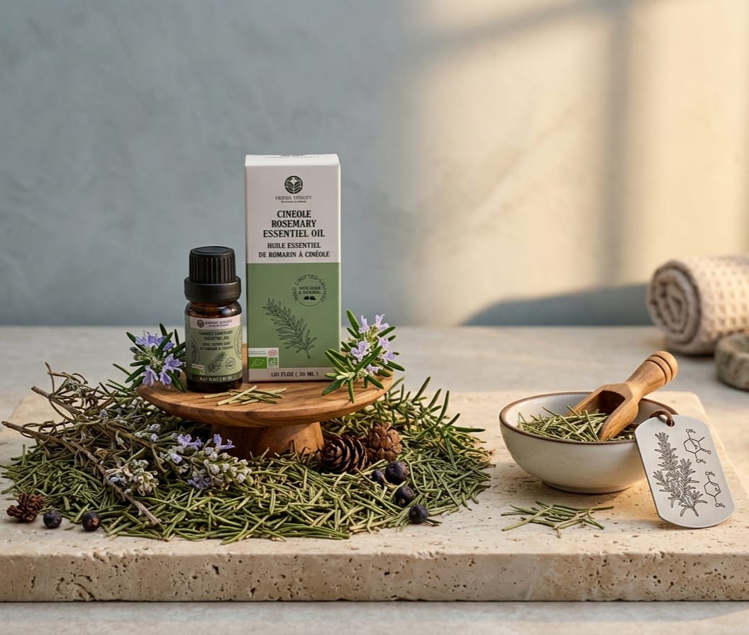 Herbs Vitality Cineole Rosemary Essential Oil — premium styled product shot